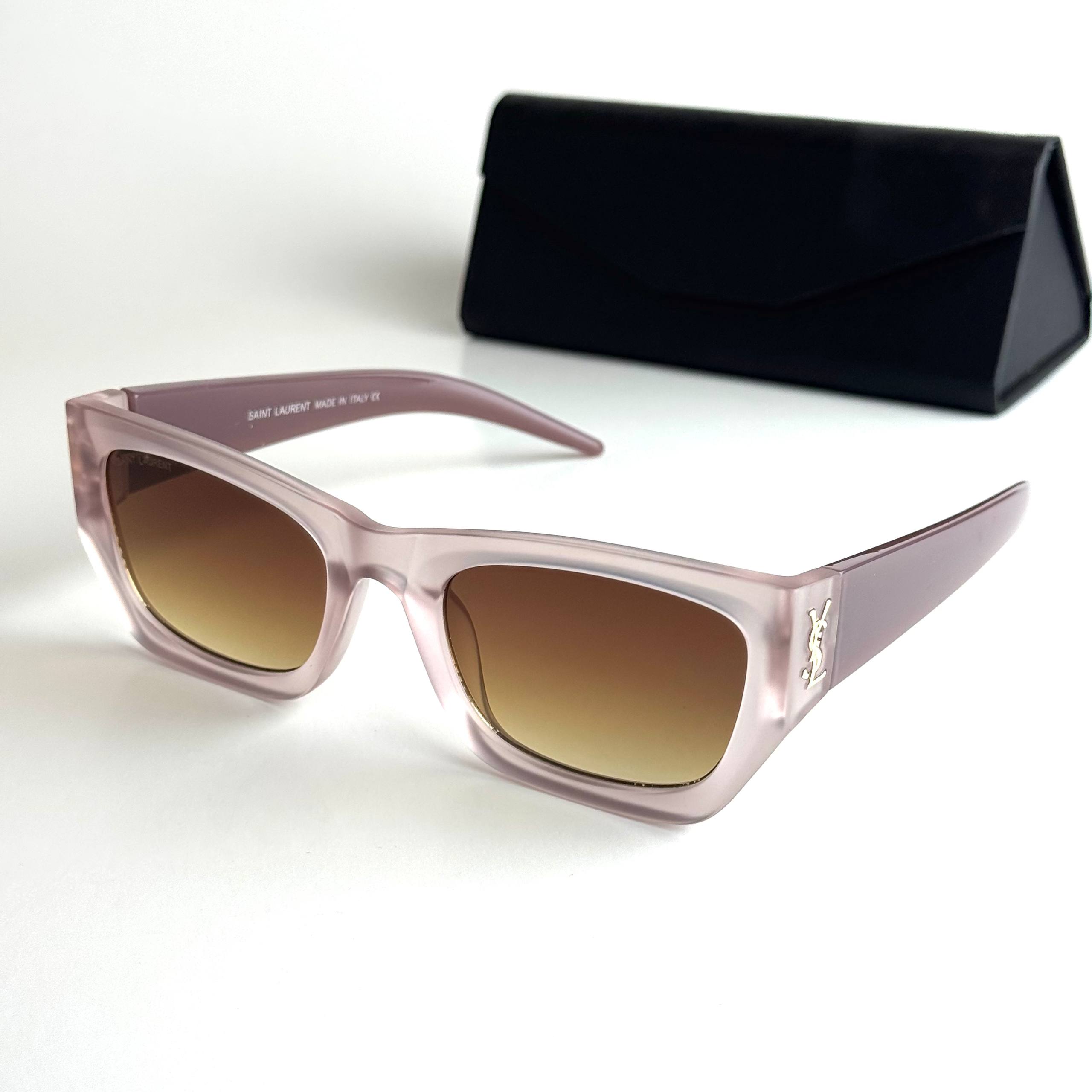 Saint Laurent SL M94 Crystal Pink Brown Sunglasses Lebanon - ChronoVault