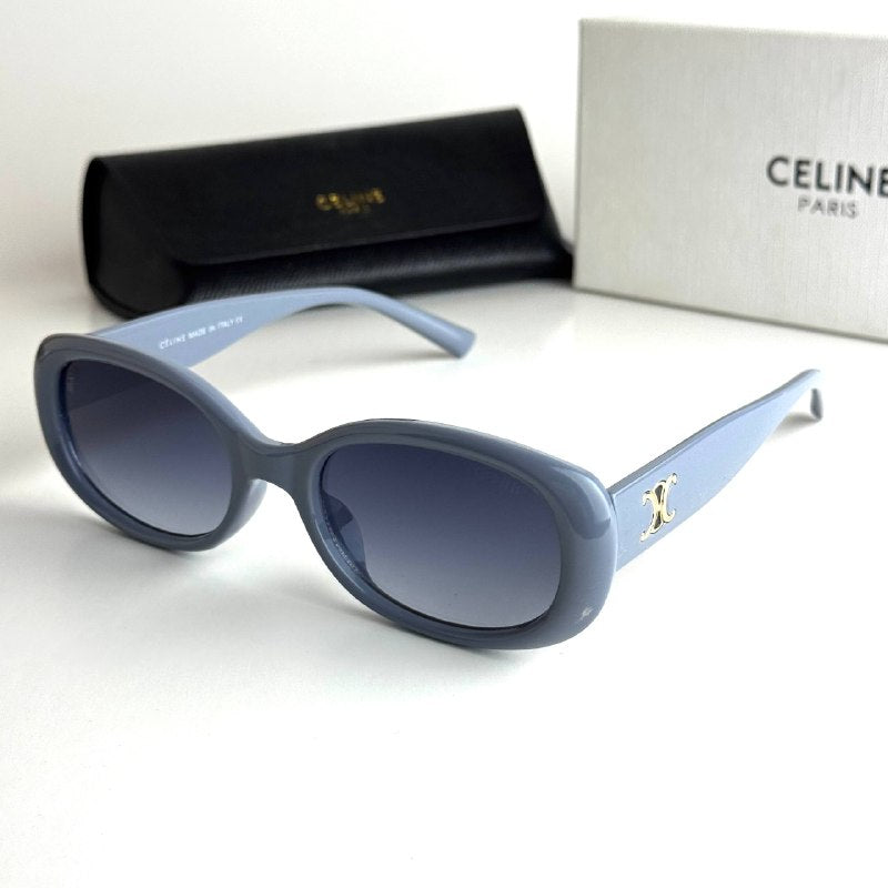 Celine Triomphe Oval – Sky Blue