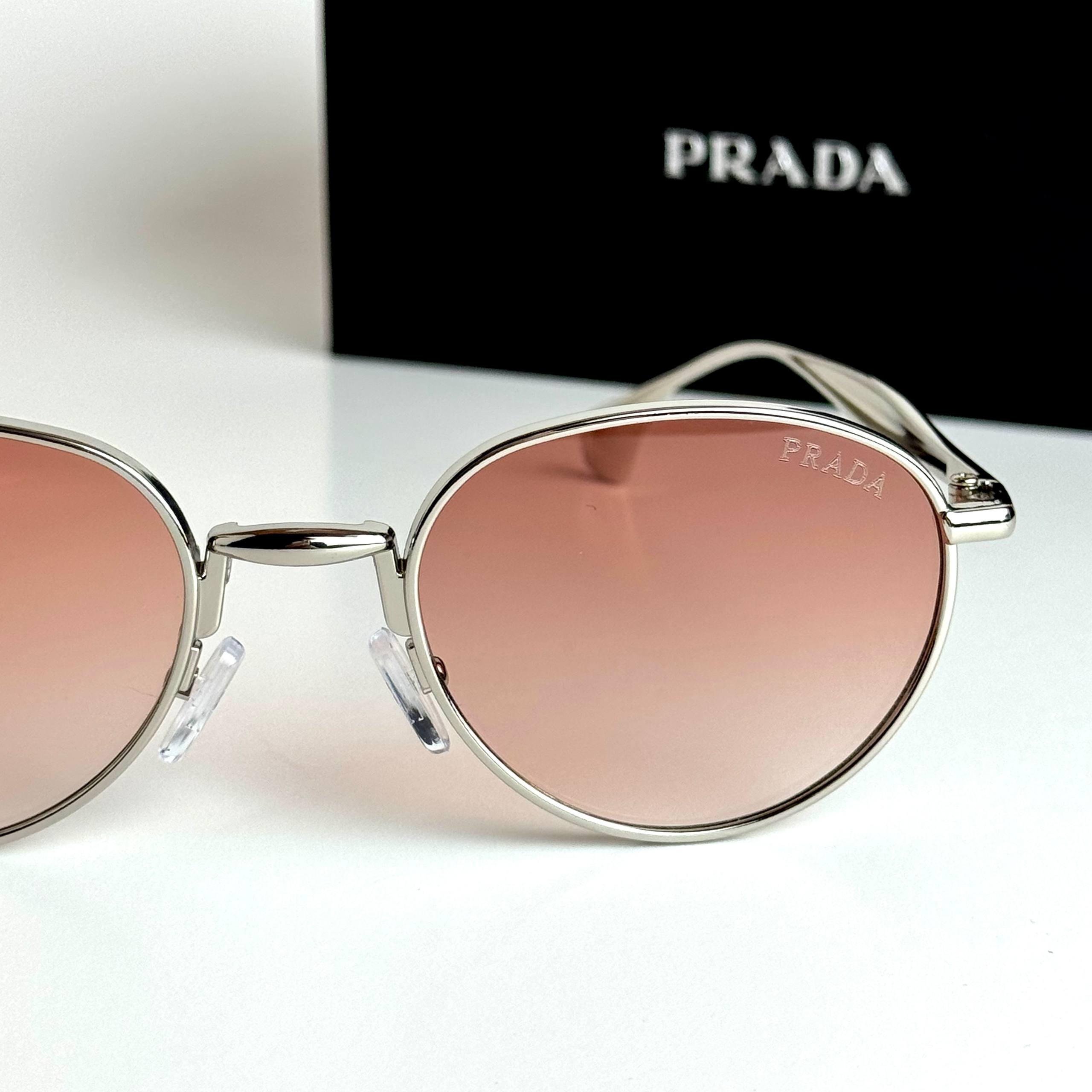 Prada Round – Silver Pink Gradient