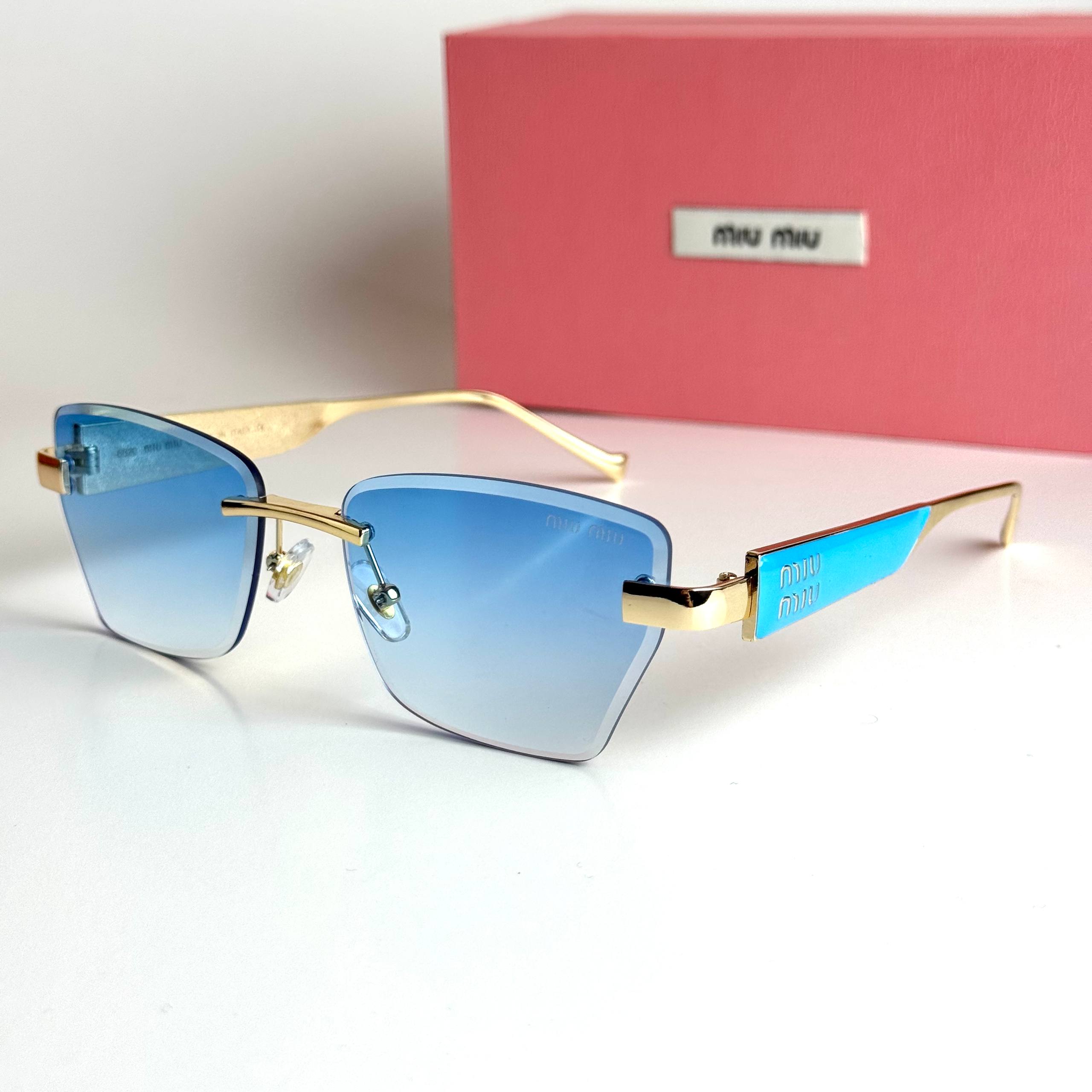 Miu Miu SMU11Z Gold Blue Sunglasses Lebanon - ChronoVault