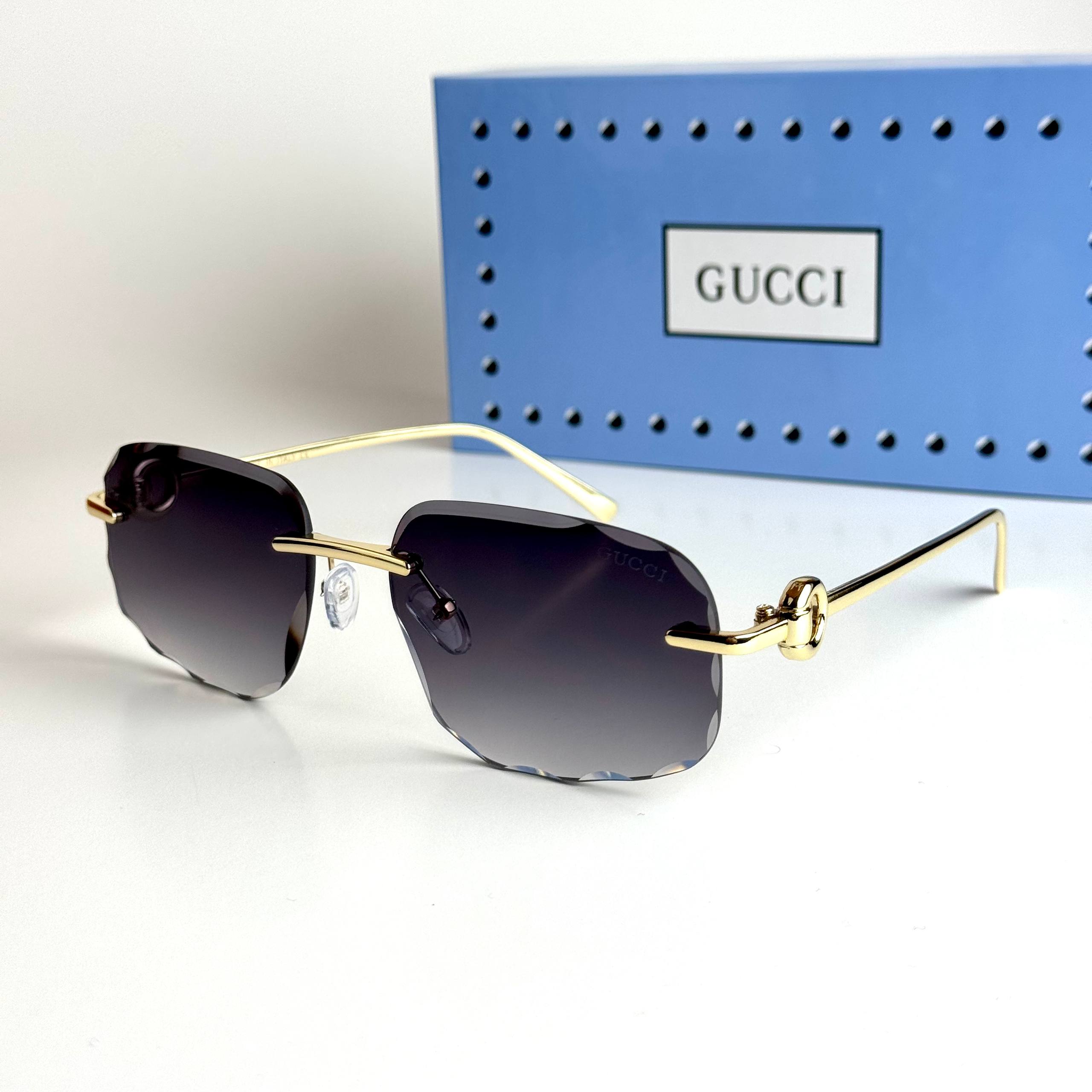 Gucci Rimless GG1834S Gold Black Sunglasses Lebanon - ChronoVault