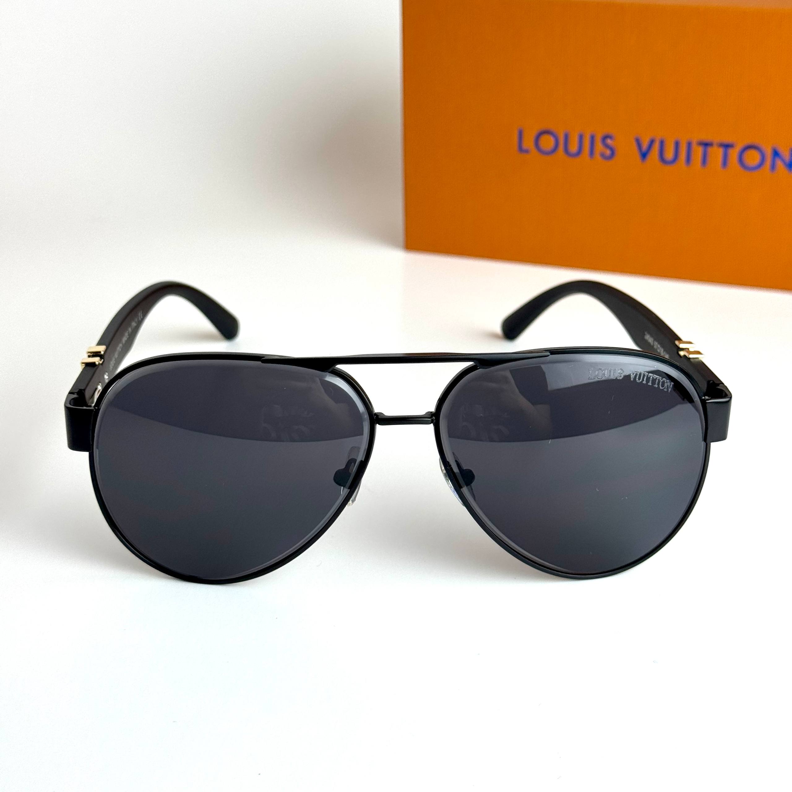 Louis Vuitton Aviator Black Sunglasses Side View Lebanon - ChronoVault
