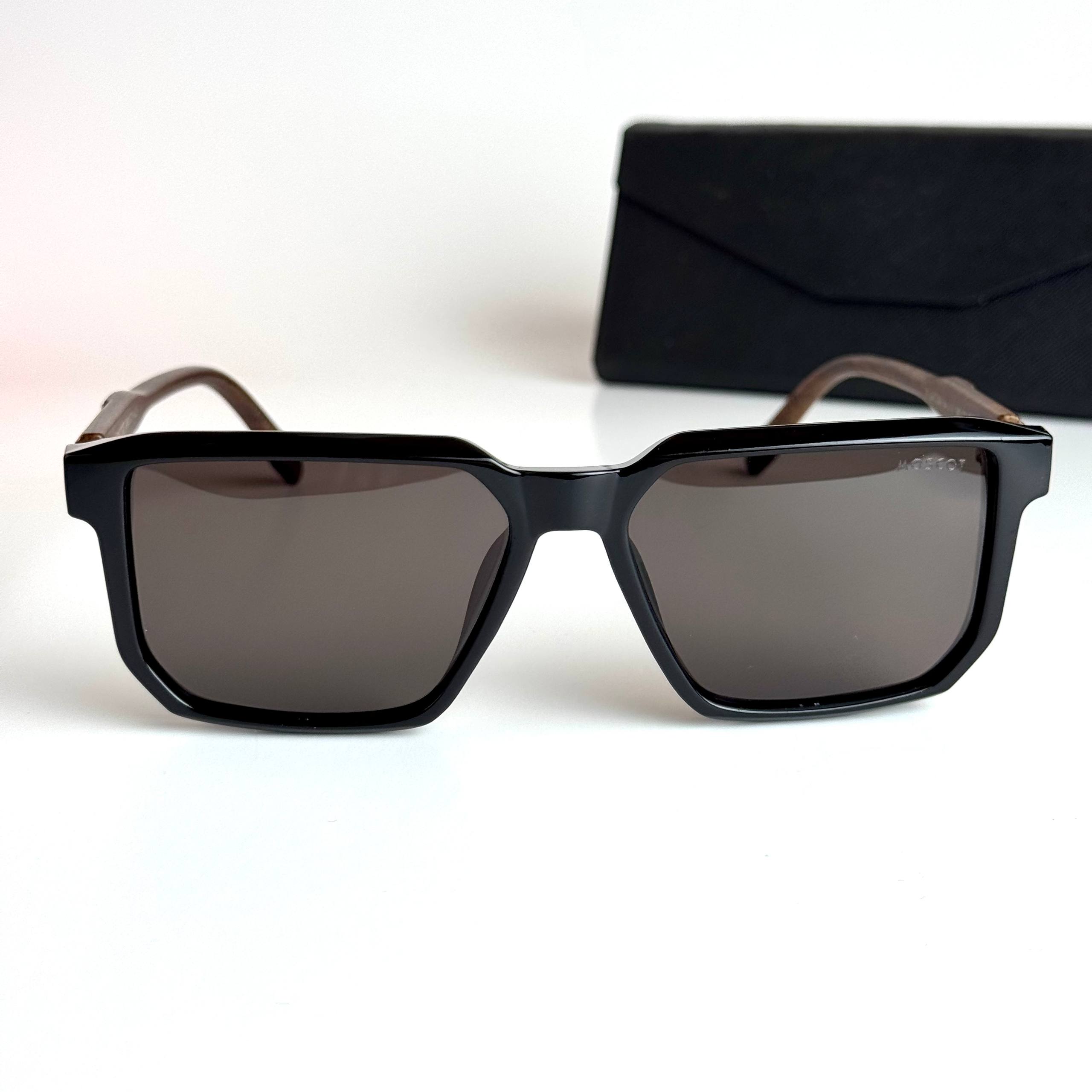 Moscot Square M3102 Black Brown Sunglasses Side View Lebanon - ChronoVault