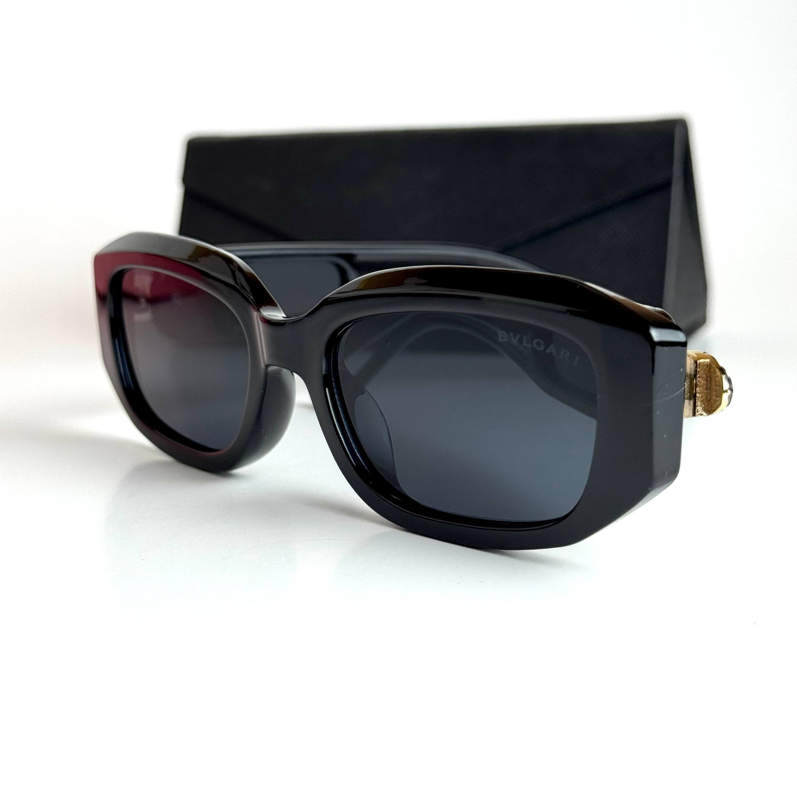 Bvlgari Rectangular BV8276 Black Grey Sunglasses Lifestyle Lebanon - ChronoVault