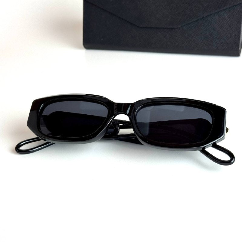 Bvlgari Rectangular BV8276 Black Grey Sunglasses Side View Lebanon - ChronoVault