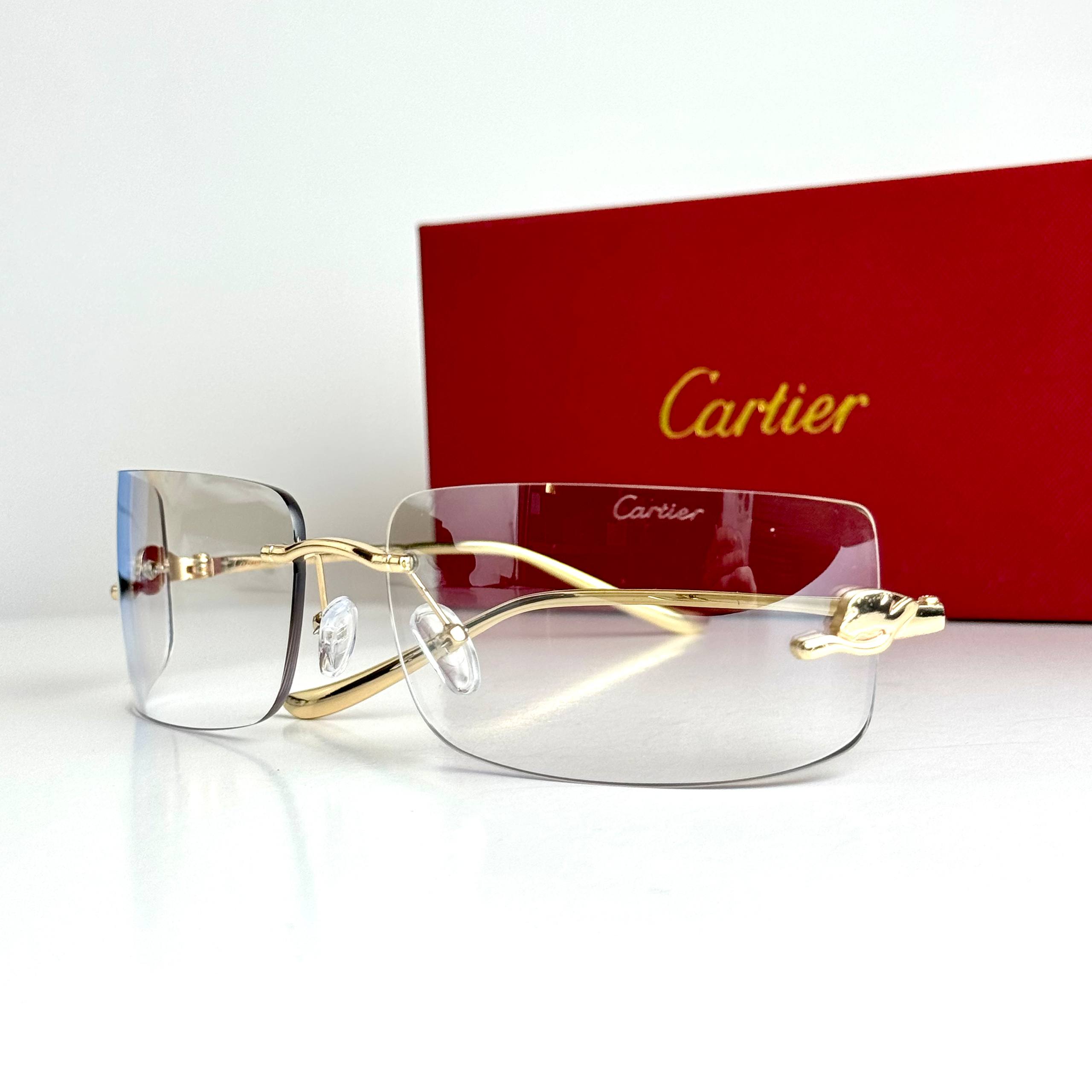 Cartier Rimless CT0436S Gold Nude Sunglasses Side View Lebanon - ChronoVault