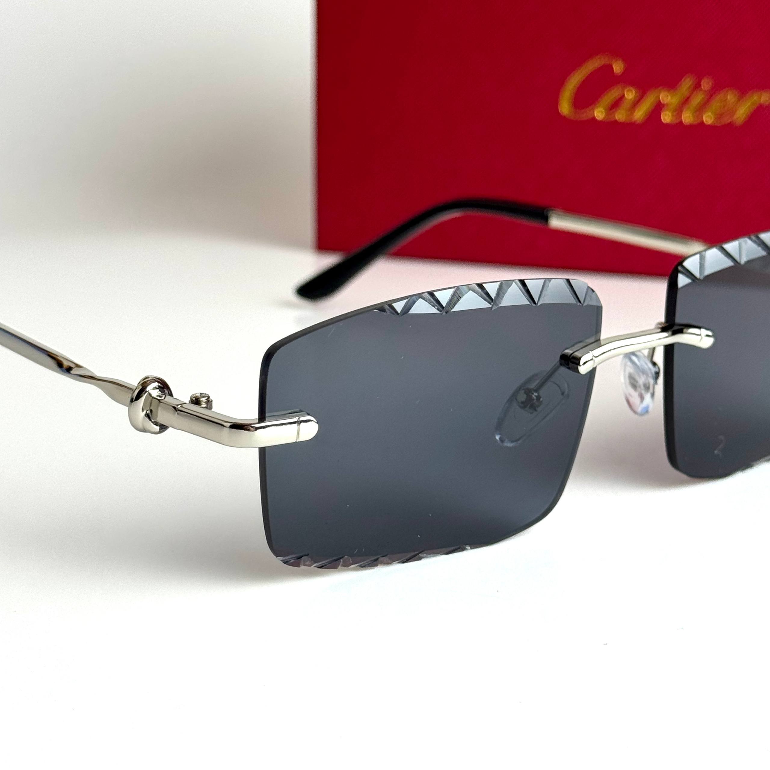 Cartier Rimless CT0425S Silver Black Sunglasses Lifestyle Lebanon - ChronoVault