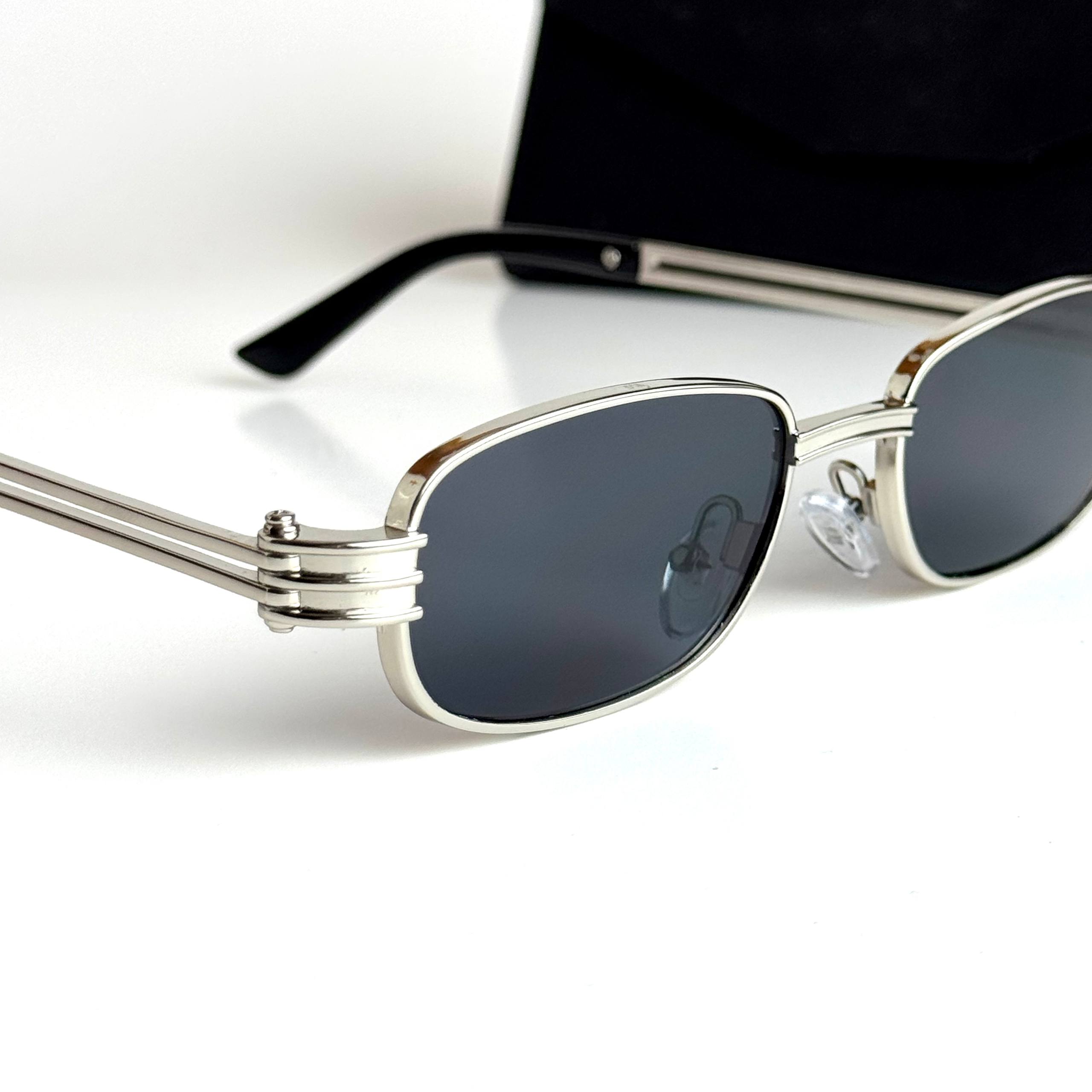 Bottega Veneta Rectangular BV1284S Silver Black Sunglasses Lifestyle Lebanon - ChronoVault