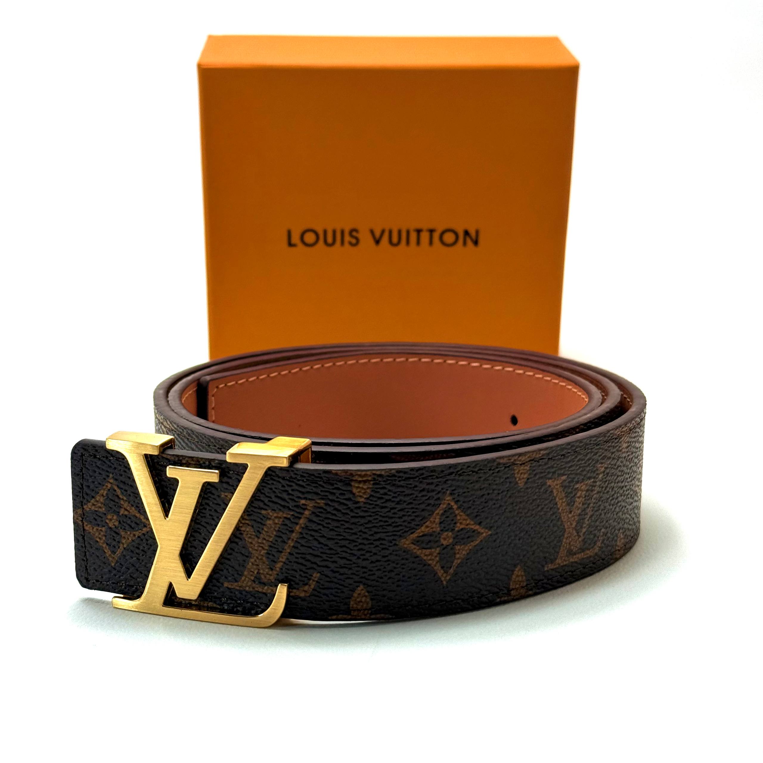 Louis Vuitton Canvas Belt - Gold Brown