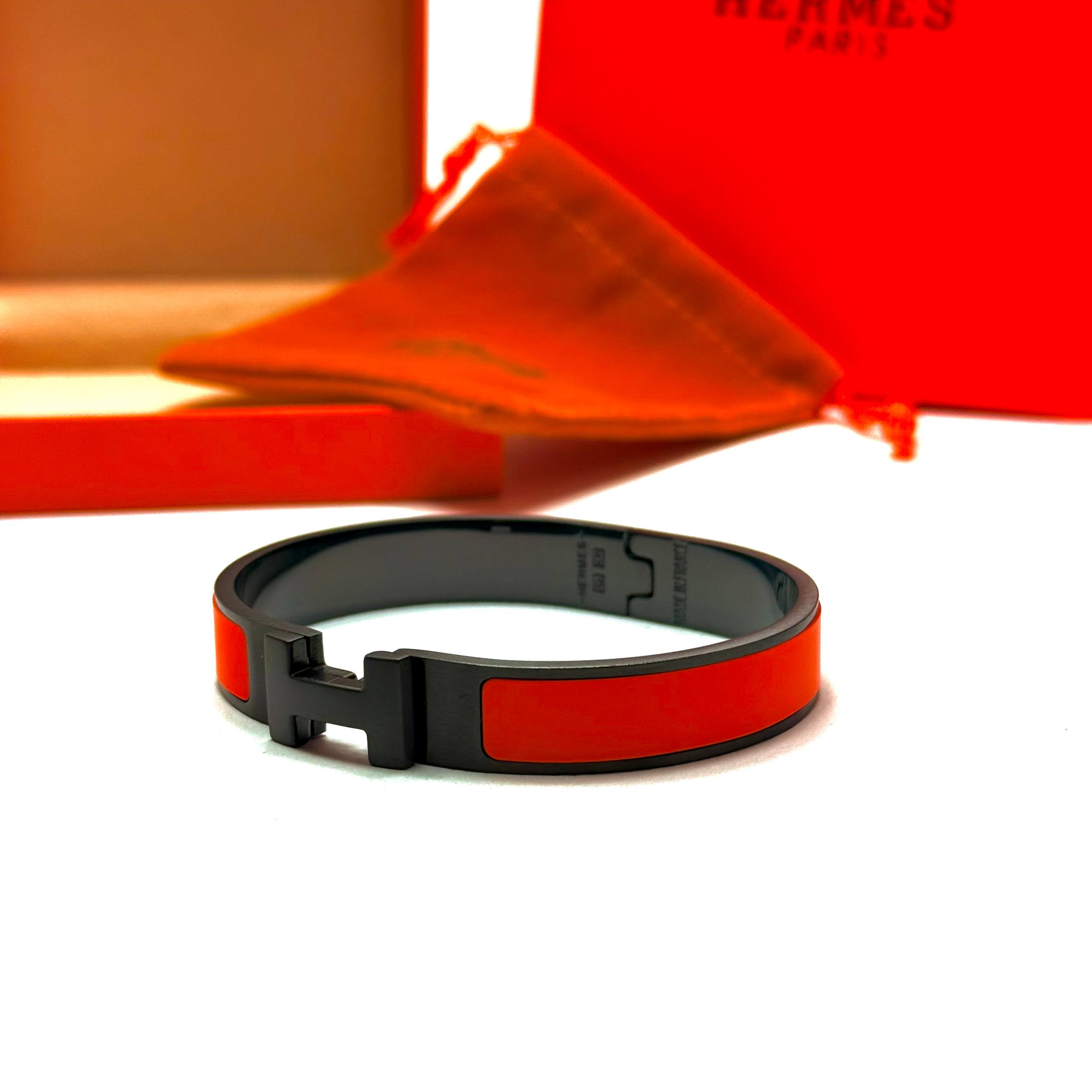 Hermès Clic H - Black Red