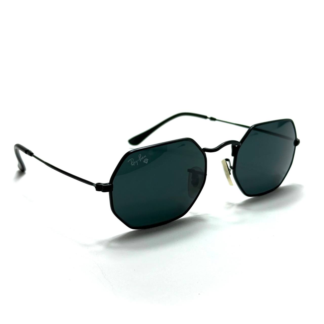 Ray-Ban Geometric – Matte Black / Dark Green