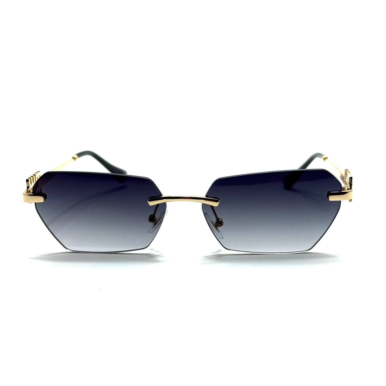 Miu Miu Geometric – Gold / Navy Blue Gradient