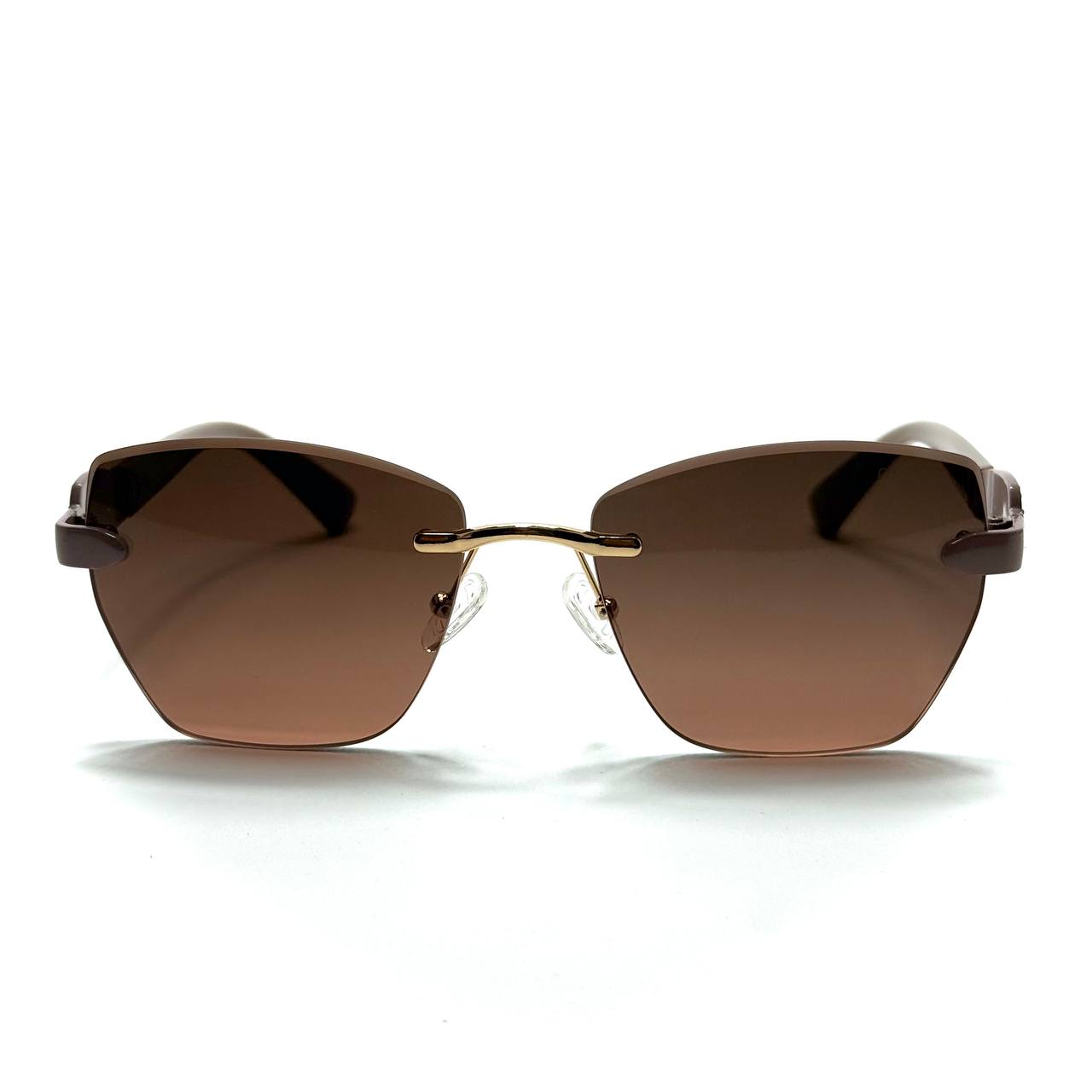 Miu Miu Geometric Sunglasses – Brown Frame / Brown Lenses