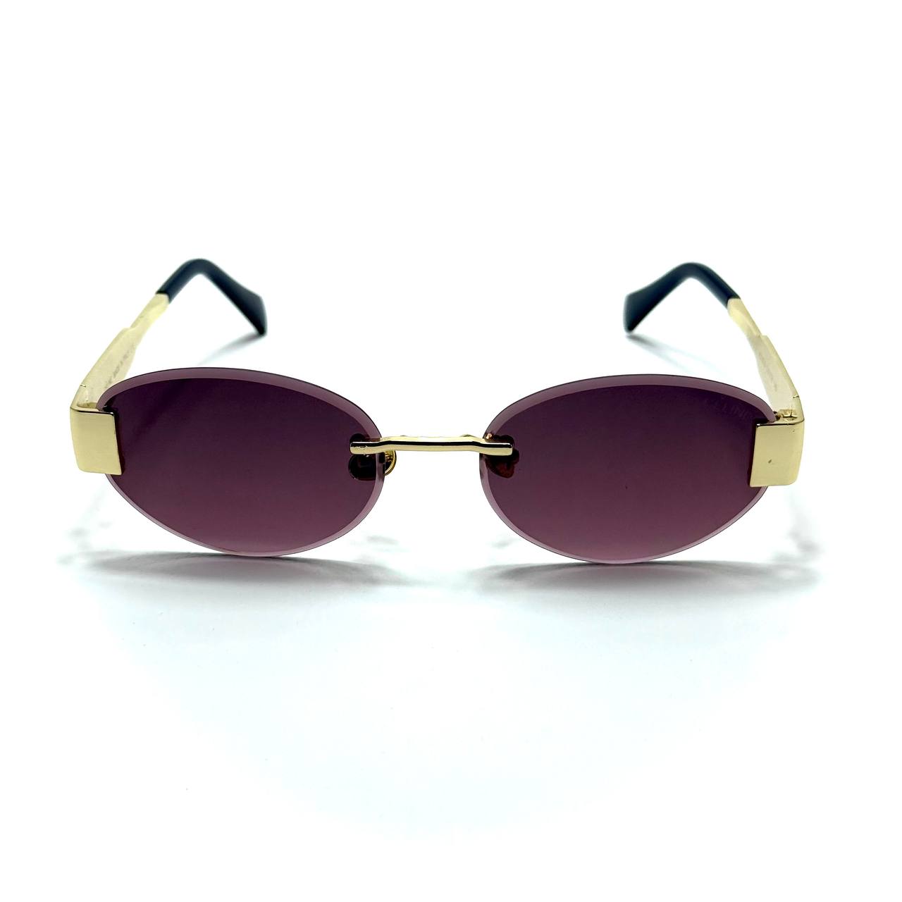 Céline Oval Sunglasses – Gold/ Purple