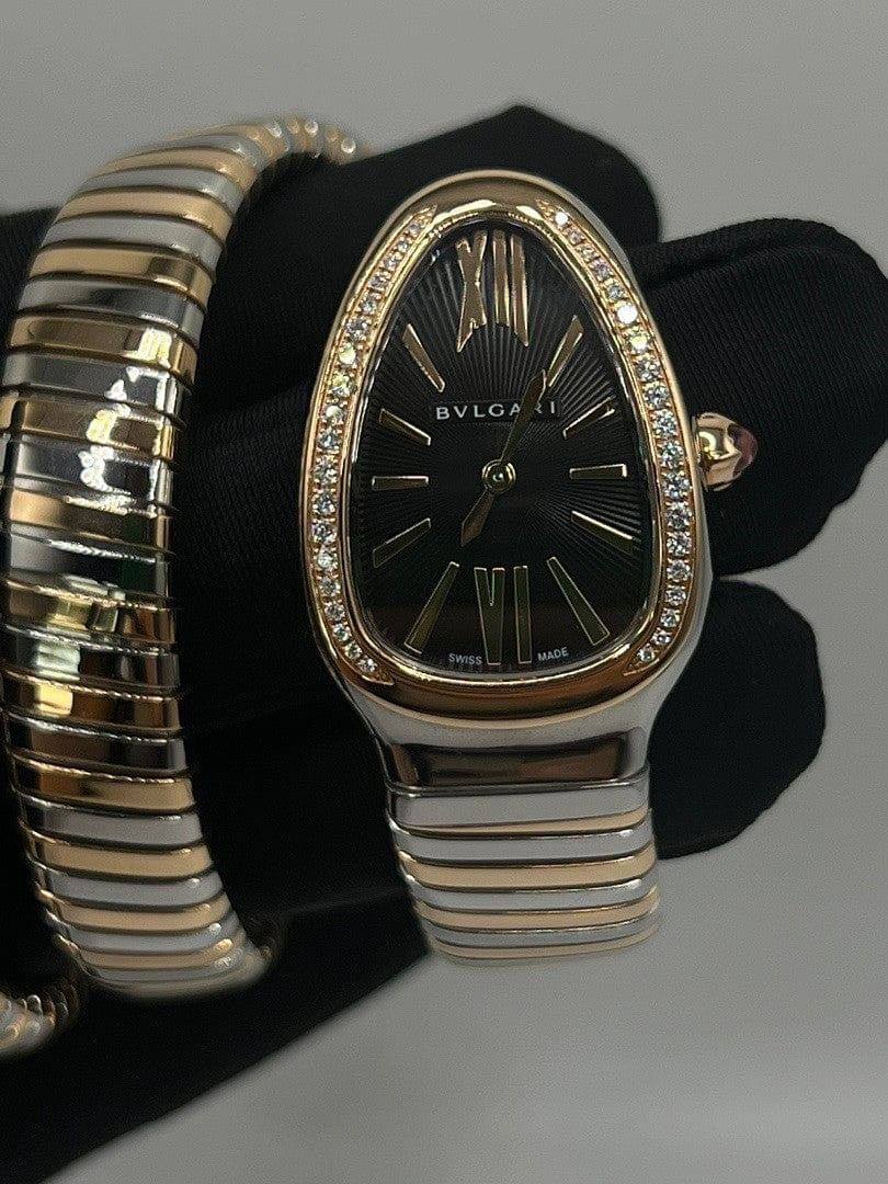 BVLGARI Serpenti Tubogas Watch – Two-Tone / Black Dial