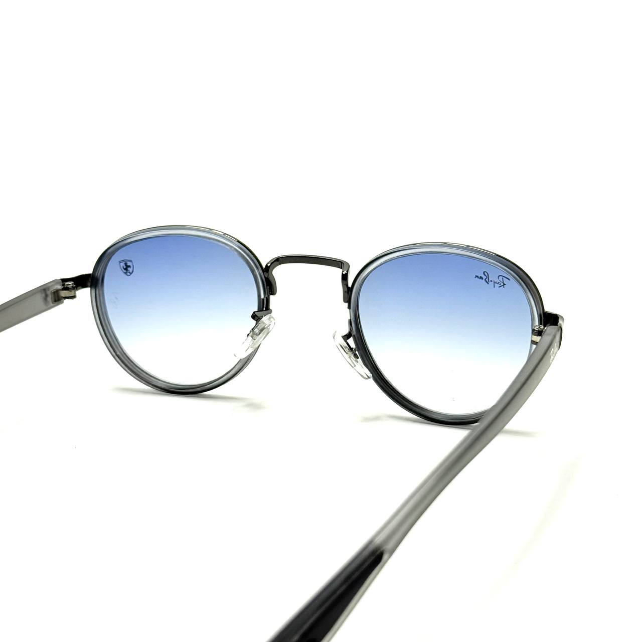 Ray-Ban RB2447M Round – Black Frame / Blue Gradient Lenses