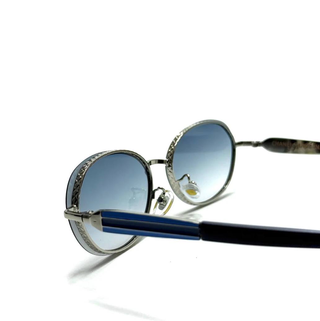 Chanel Oval – Silver / Blue Gradient
