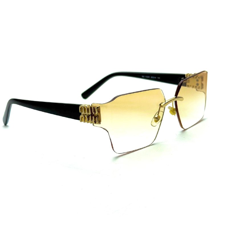 Miu Miu MU 04RS Rimless Oversized Sunglasses Gradient Yellow Sunglasses Lifestyle Lebanon - ChronoVault