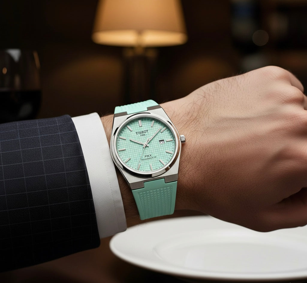 Tissot PRX Quartz - Silver Light Blue