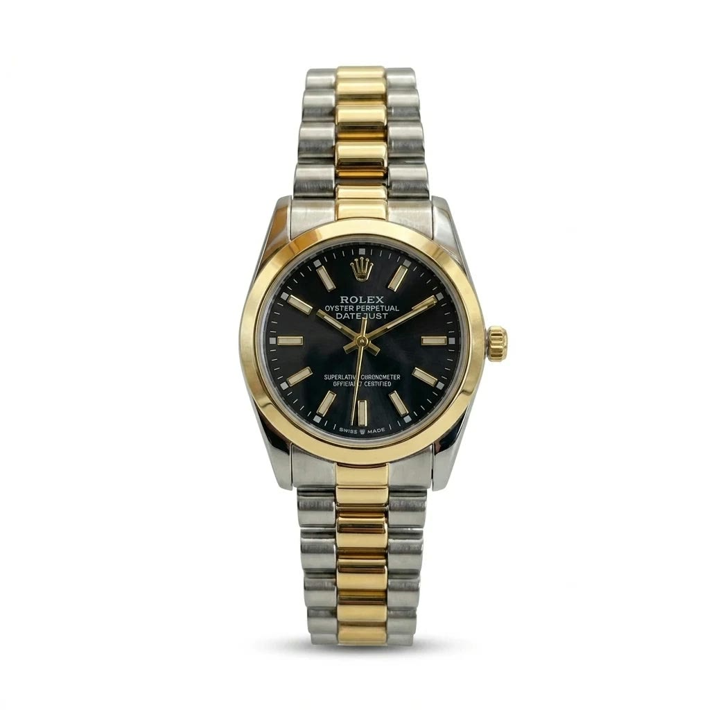 Rolex Datejust Two-Tone Black Gold Women's Watch Lebanon