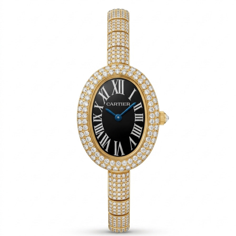 Cartier Baignoire / Gold - Black