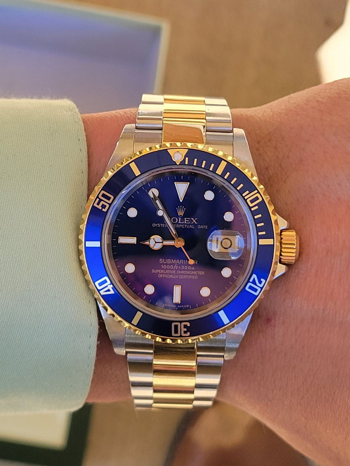 Rolex Submariner Two-Tone Blue/Gold