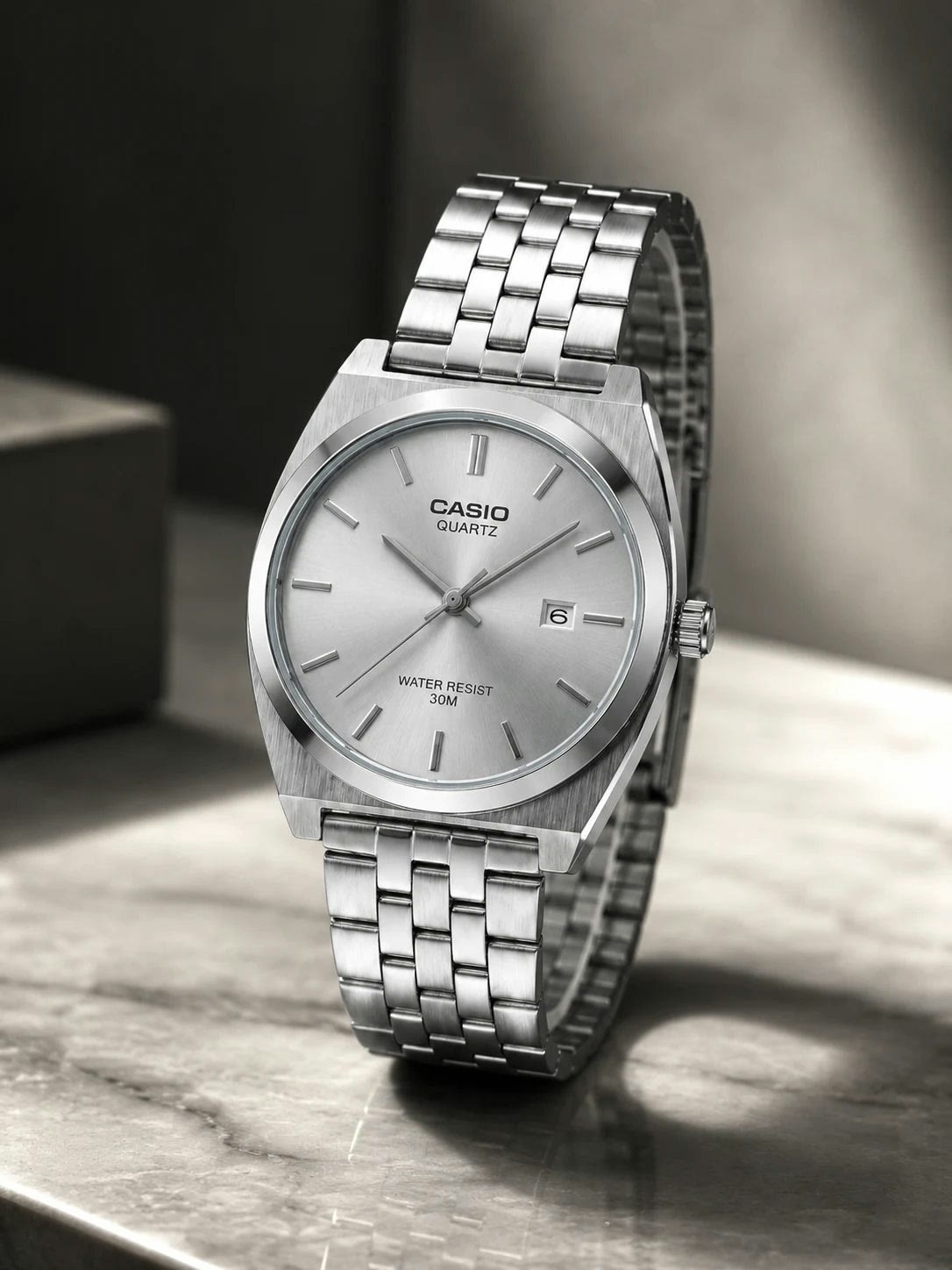 Casio Jubilee Silver on wrist Lebanon