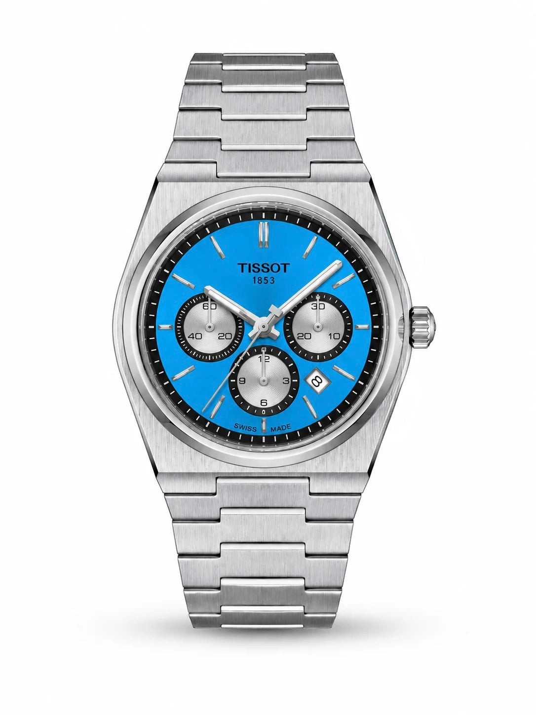 Tissot PRX Chronograph Blue Dial Men's Watch Front View Lebanon - ChronoVault