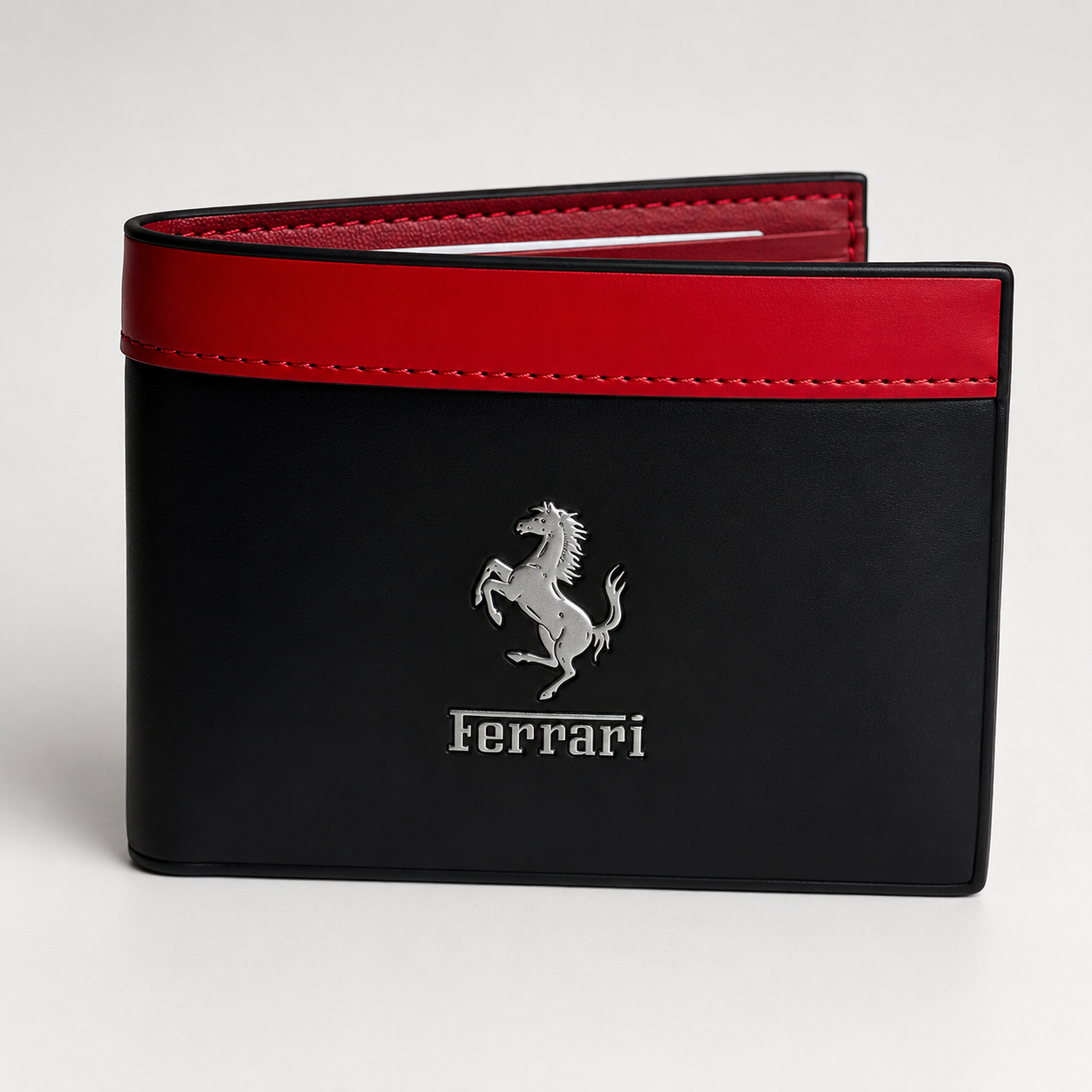 Ferrari Bifold Wallet – Black Red Lebanon - ChronoVault