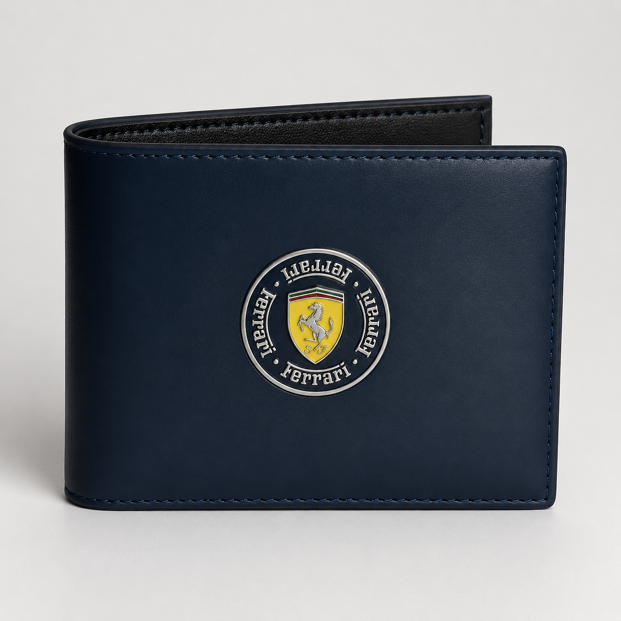 Ferrari Bifold Wallet – Navy Blue Lebanon - ChronoVault