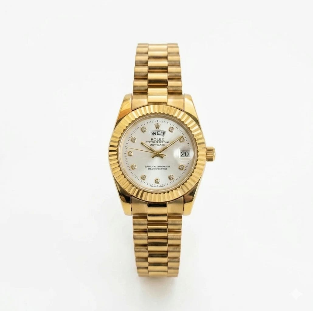 Rolex Day-Date Gold White Women's Luxury Watch Lebanon