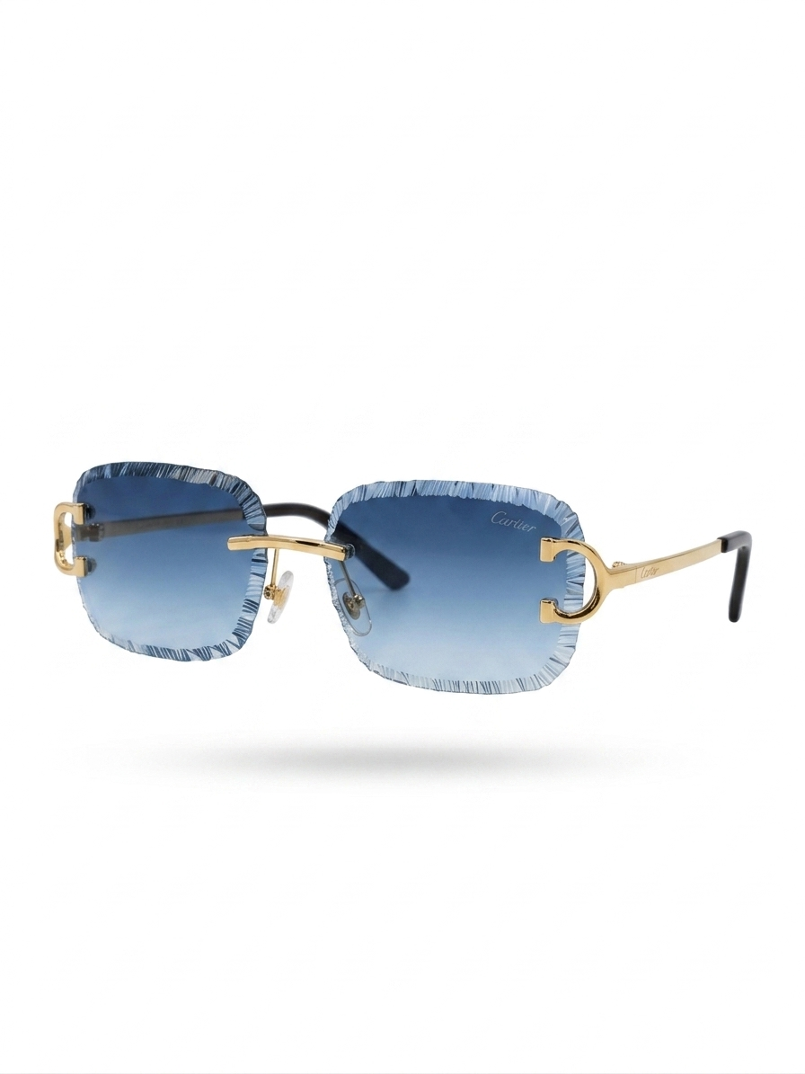 Cartier CT0425S Rimless – Blue Lens