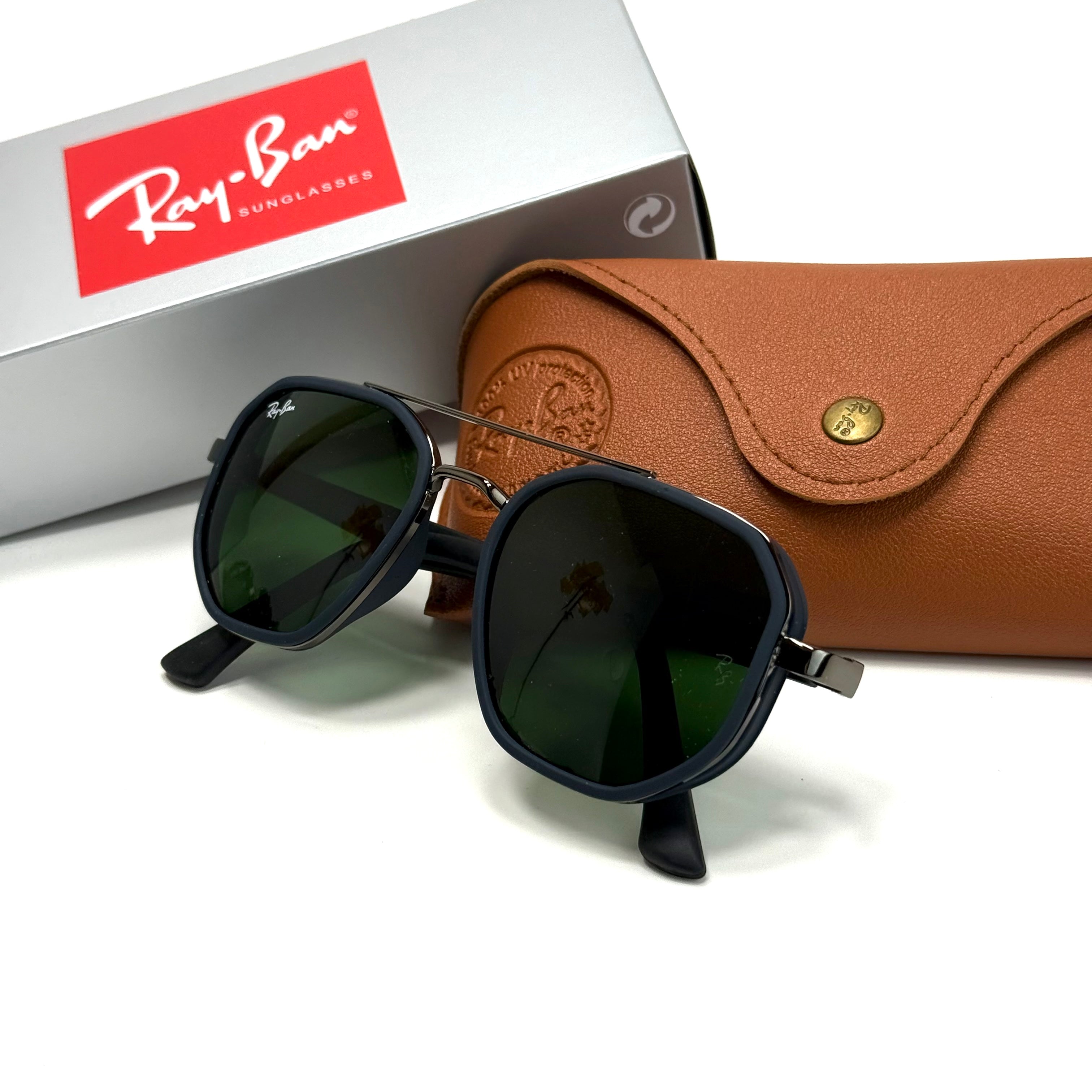 Ray-Ban RB4284M Navy Green Sunglasses Lifestyle Lebanon - ChronoVault