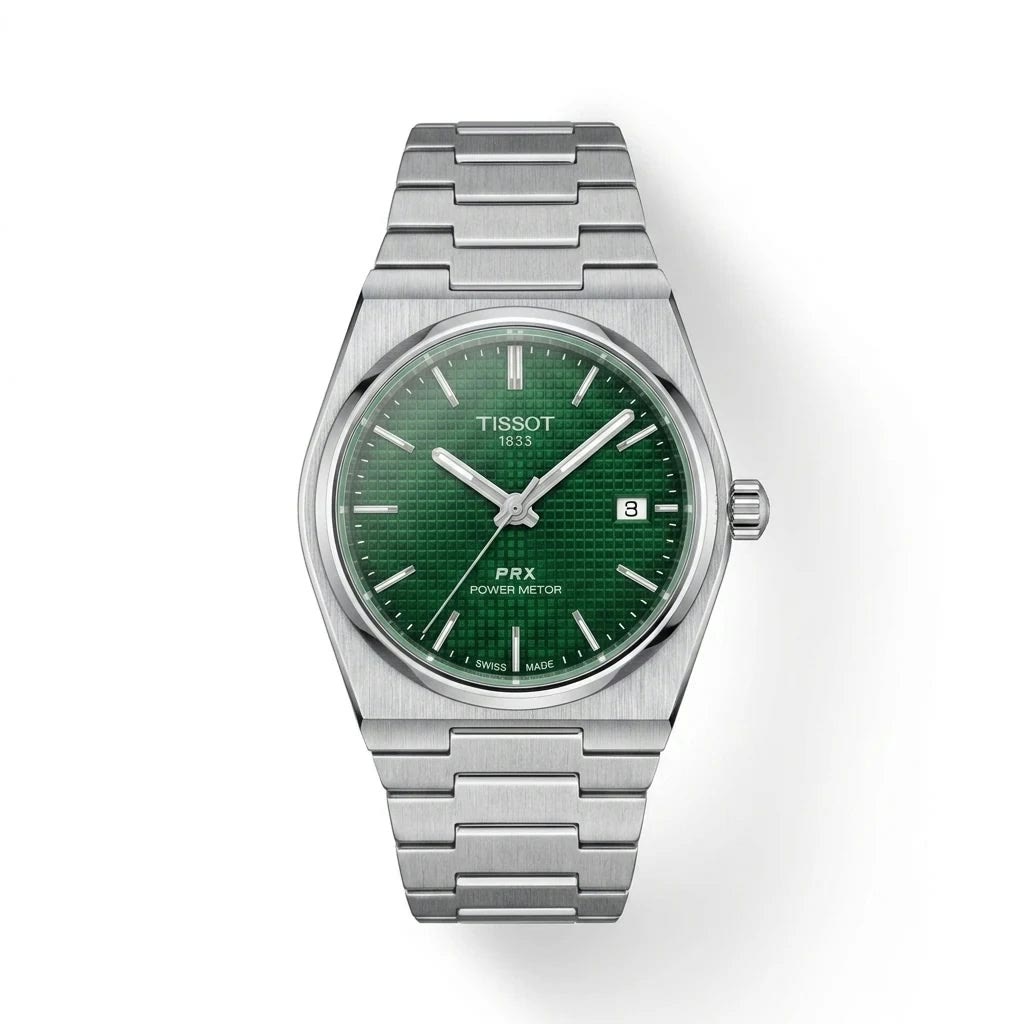 Tissot PRX Powermatic 80 Silver Olive Green Dial Men Watch Front View Lebanon - ChronoVault