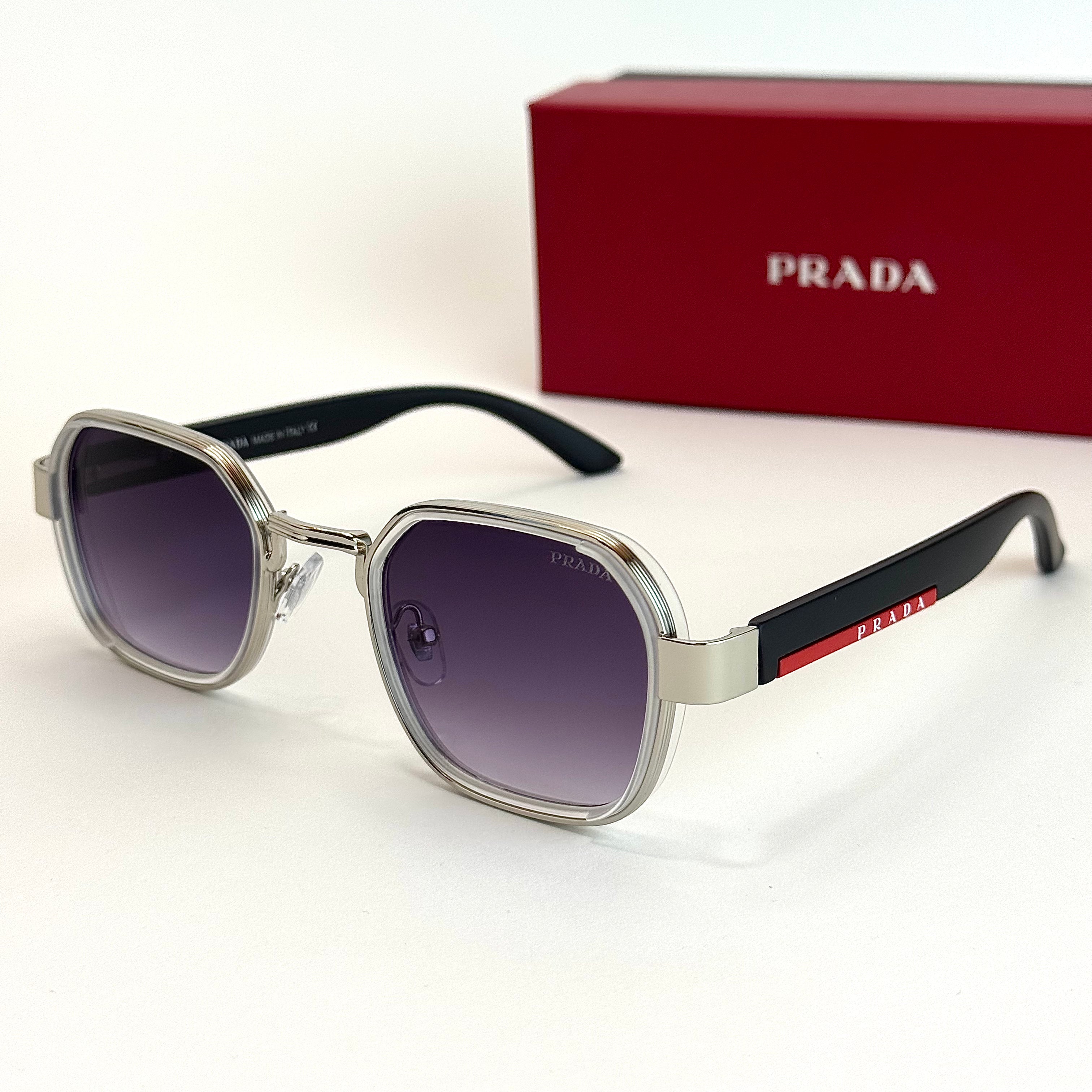 Prada Rossa PR A12 Silver Purple Sunglasses Lebanon - ChronoVault