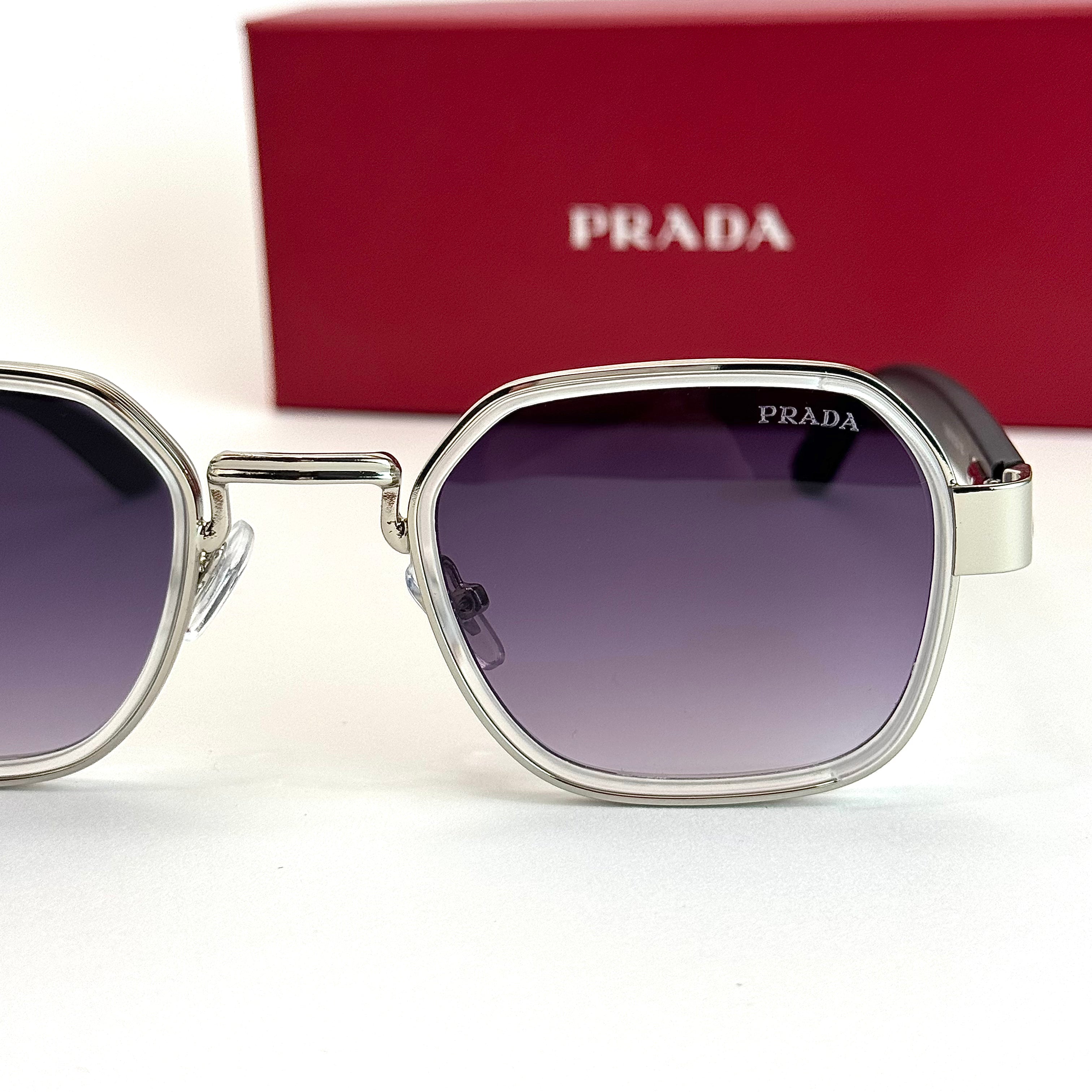 Prada Rossa PR A12 Silver Purple Sunglasses Lifestyle Lebanon - ChronoVault