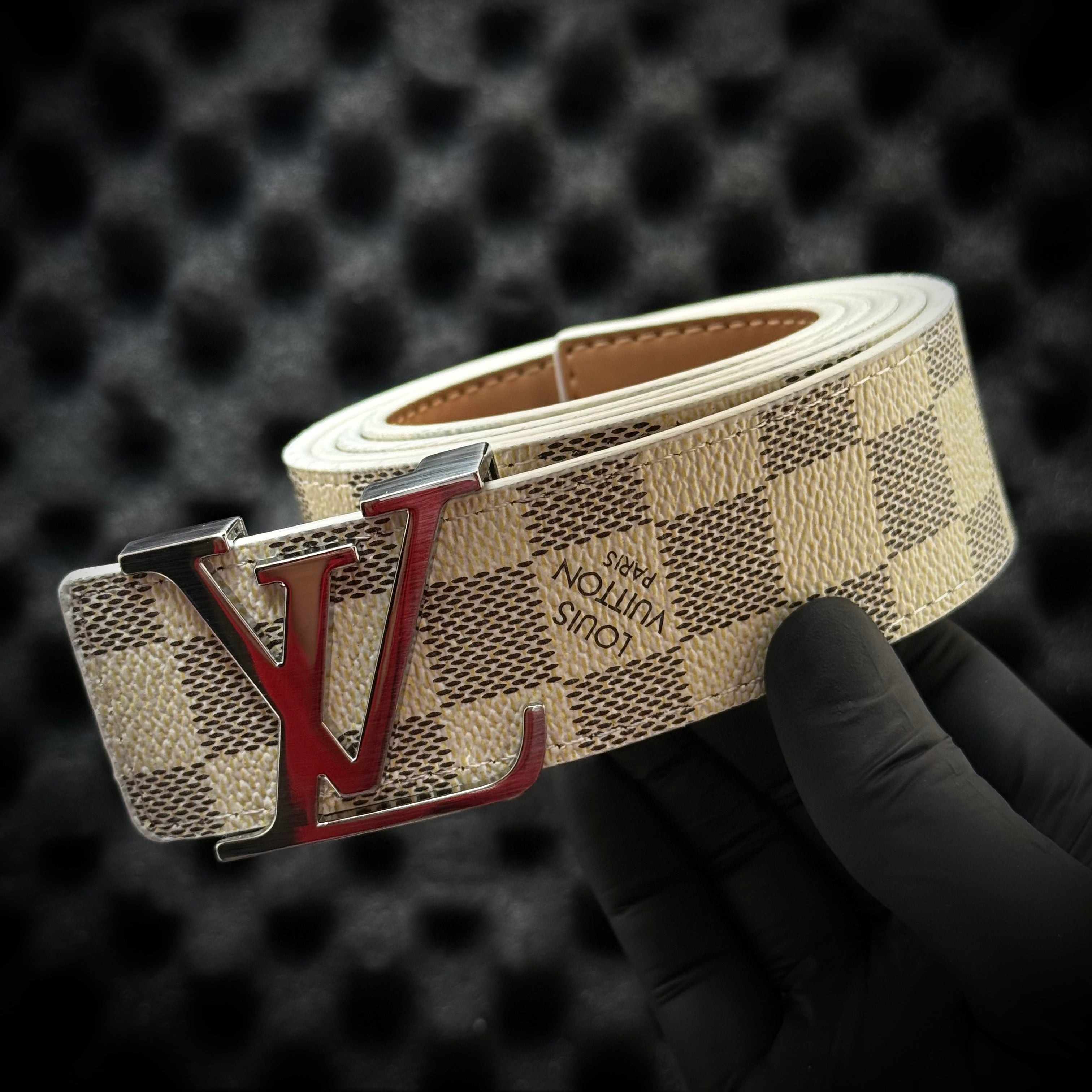 Louis Vuitton Canvas Belt - Silver Grey
