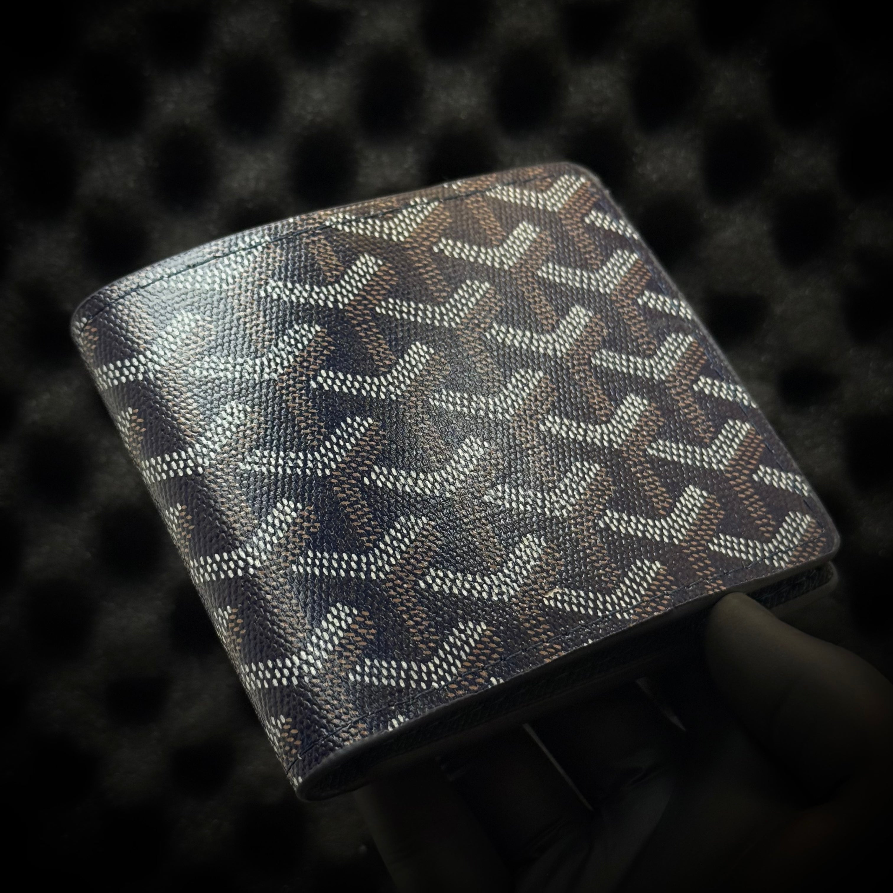 Goyard Monogram Wallet - Navy