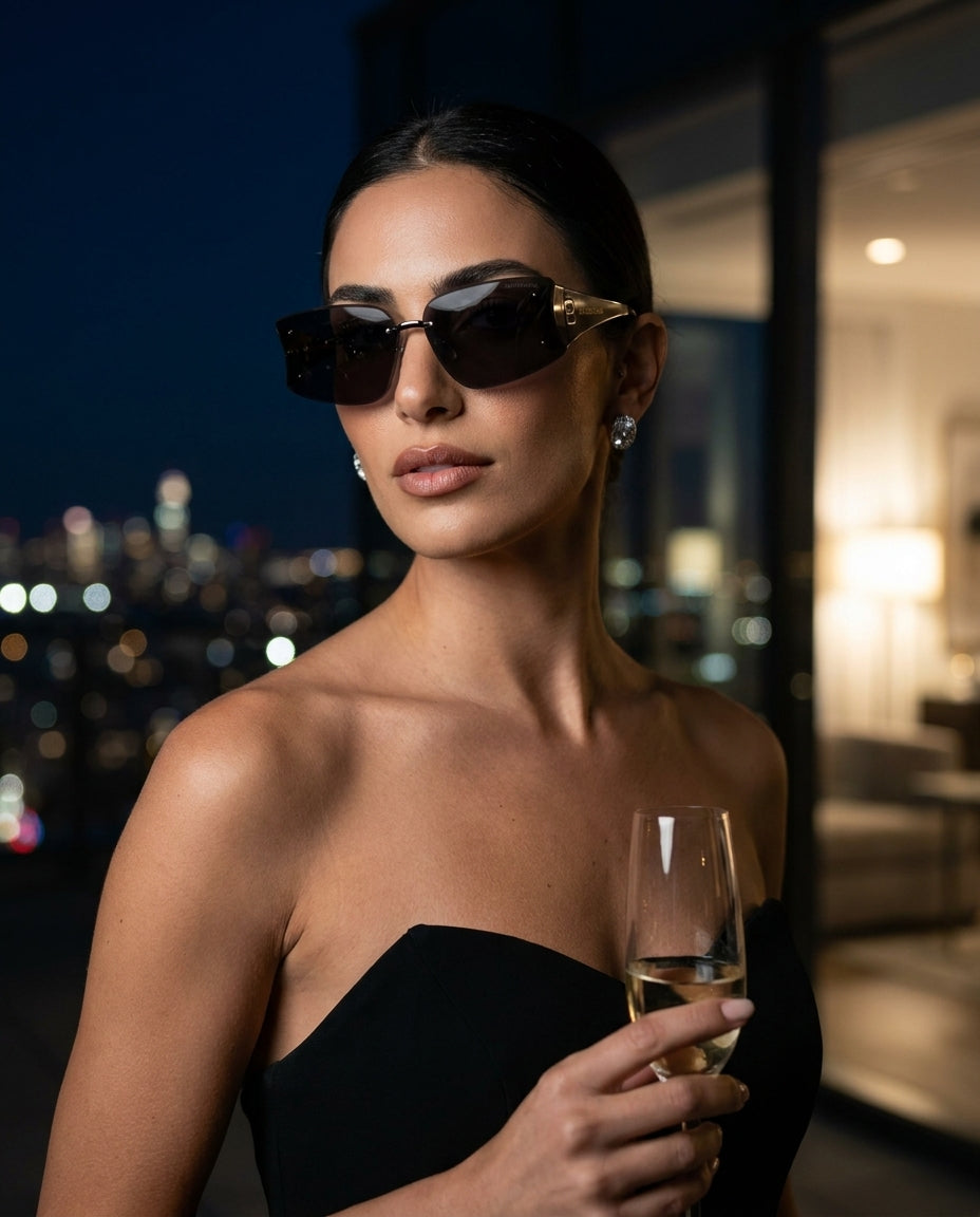 Balenciaga Butterfly Full Black Sunglasses Lifestyle Lebanon – ChronoVault