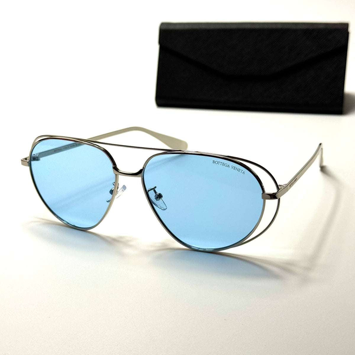 Bottega Veneta Aviator BV6389 Silver Blue women's sunglasses Lebanon - ChronoVault