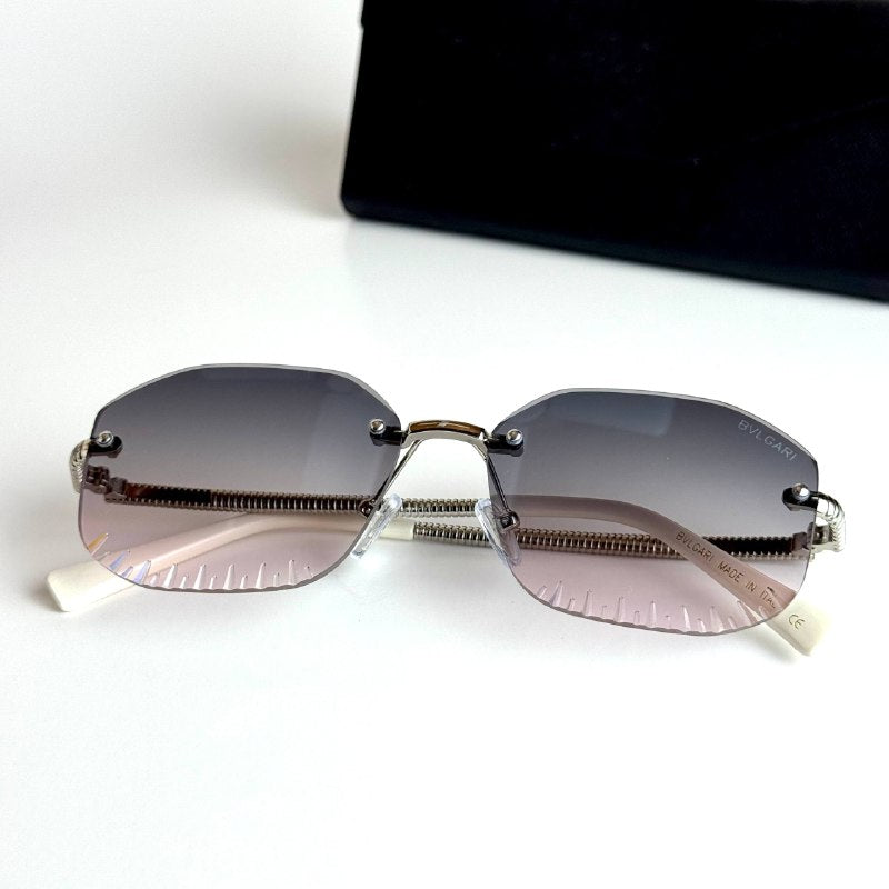 Bvlgari Rimless BV8254 Silver Pink Gradient Sunglasses Lebanon - ChronoVault - view 4