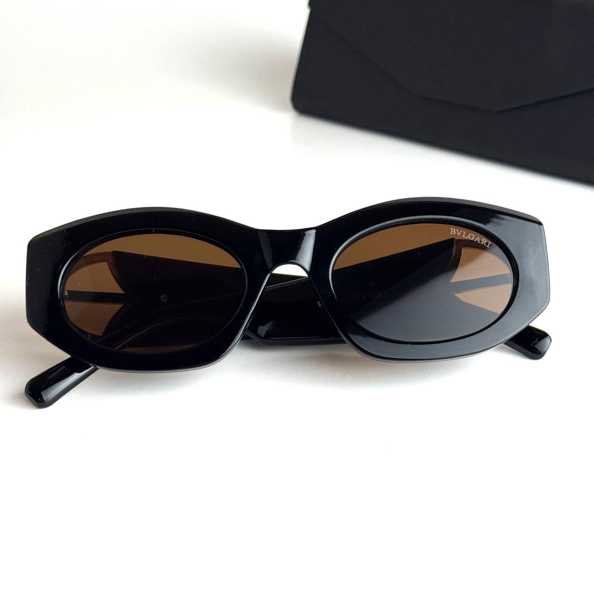 Bvlgari Serpenti Black Brown Sunglasses Front View Lebanon - ChronoVault - view 5