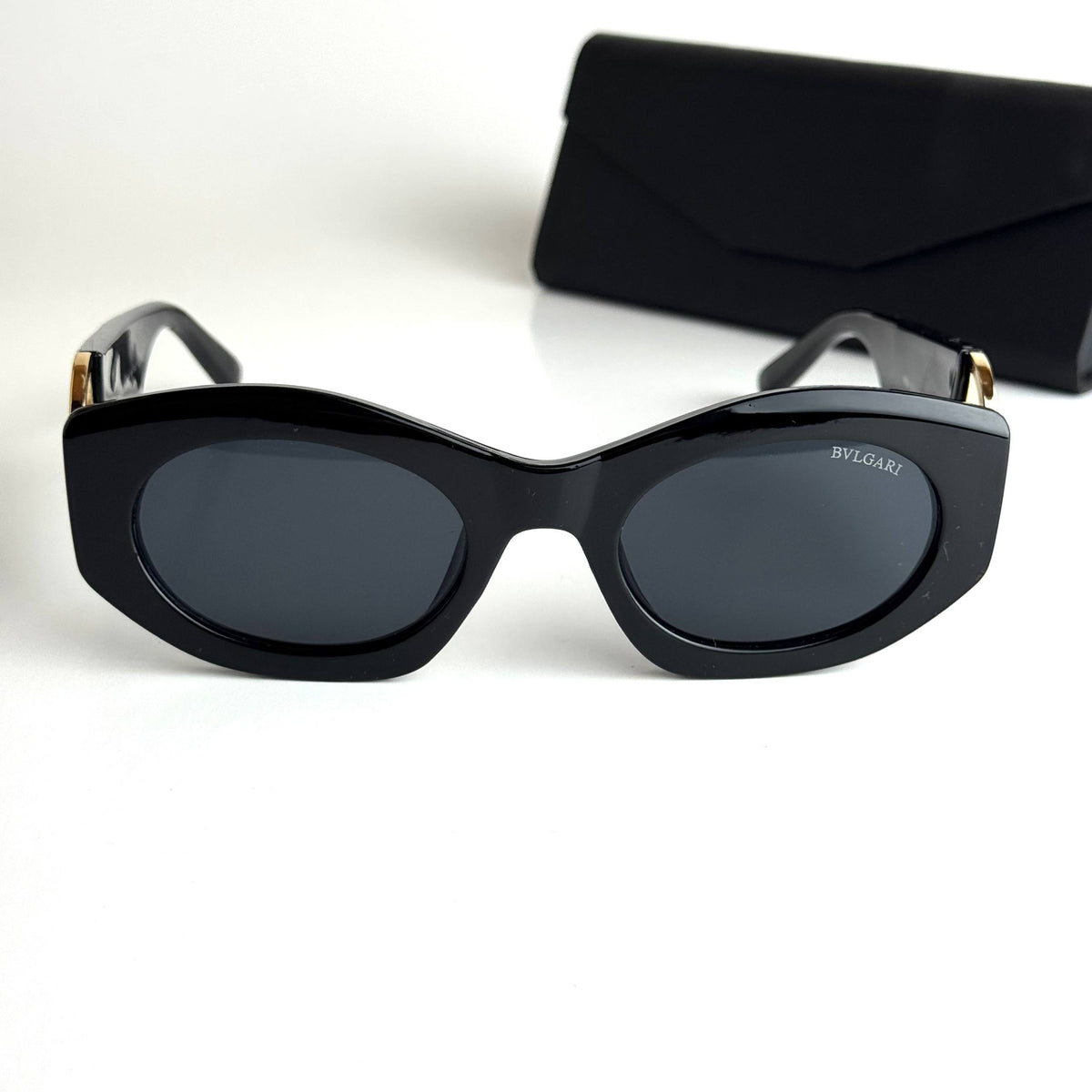 Bvlgari Serpenti Black Gold Sunglasses Front View Lebanon - ChronoVault - view 4