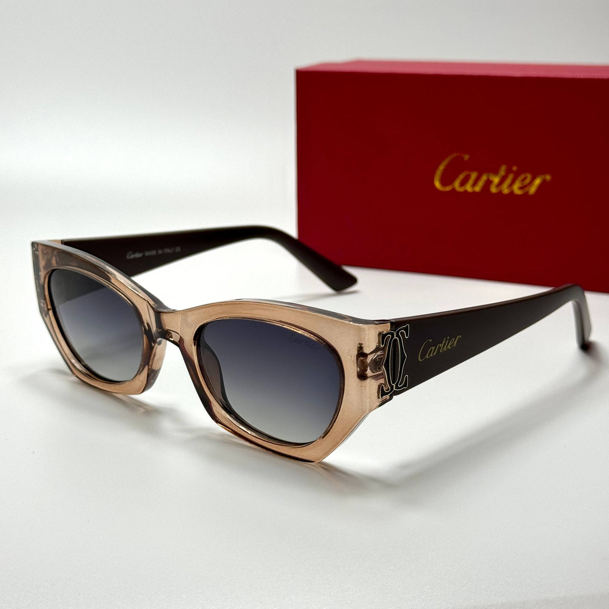 Cartier Cat-Eye CT0425S Crystal Brown women's sunglasses Lebanon - ChronoVault