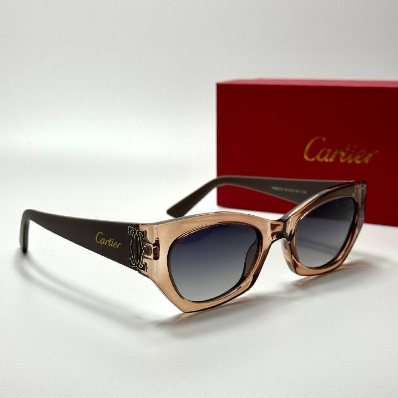Cartier Cat-Eye CT0425S Crystal Brown women's sunglasses Lebanon - ChronoVault - view 5