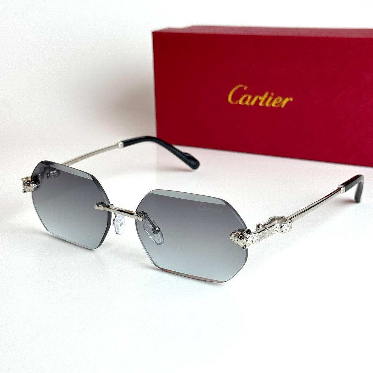 Cartier CT0468S Silver Green Gradient men's sunglasses Lebanon - ChronoVault