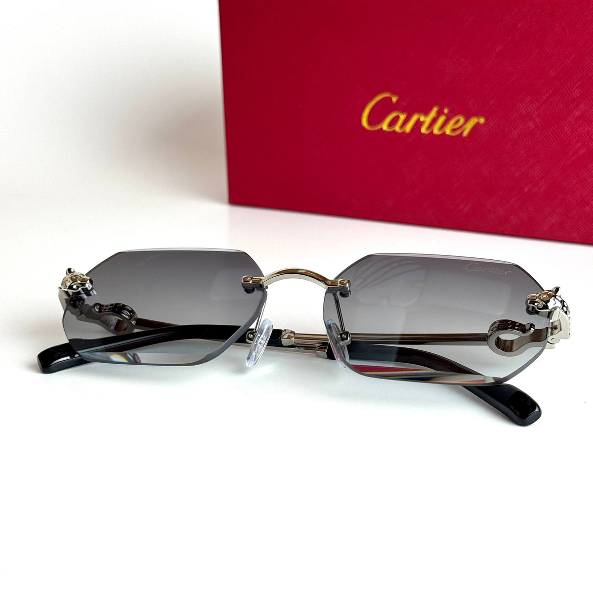 Cartier CT0468S Silver Green Gradient men's sunglasses Lebanon - ChronoVault - view 2