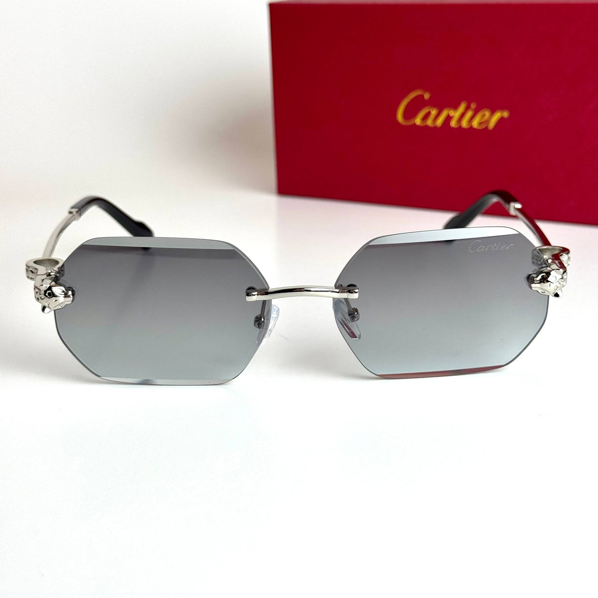 Cartier CT0468S Silver Green Gradient men's sunglasses Lebanon - ChronoVault - view 5