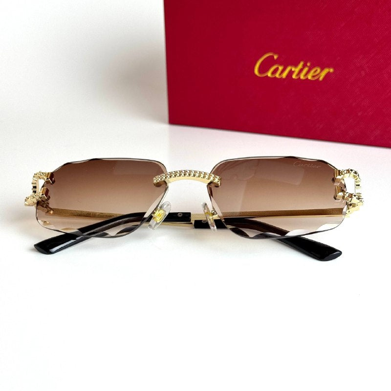 Cartier CT0518S Gold Brown Gradient Sunglasses Lebanon - ChronoVault - view 5