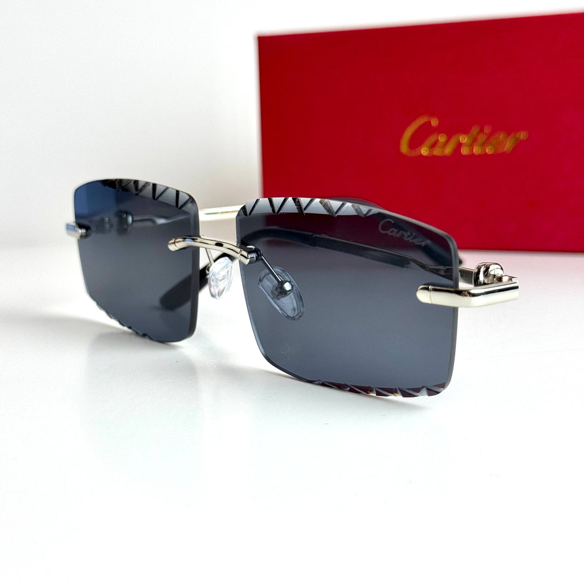 Cartier Rimless CT0425S Silver Black Sunglasses Lebanon - ChronoVault - view 4